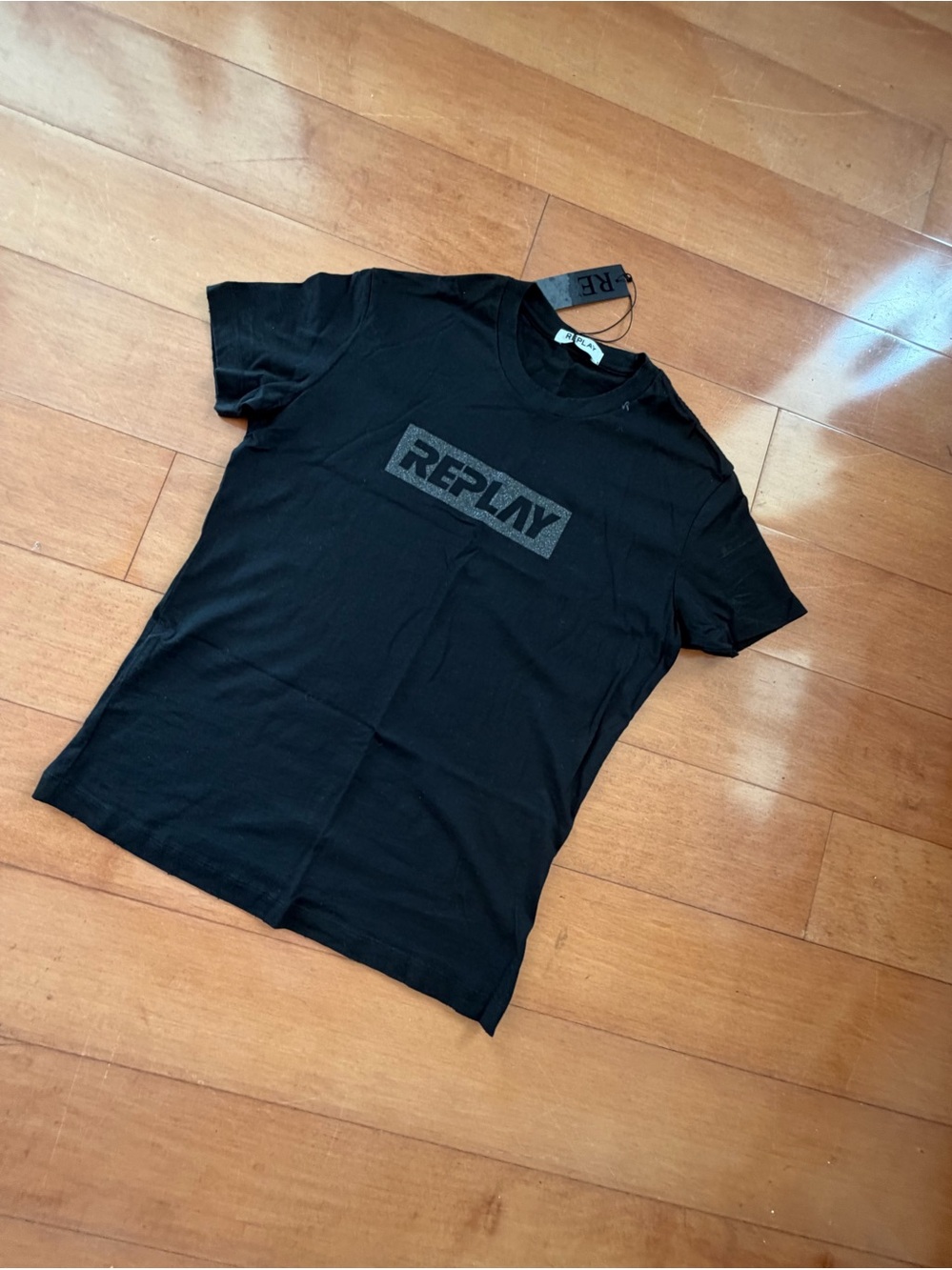Black Italian REPLAY T - Shirt